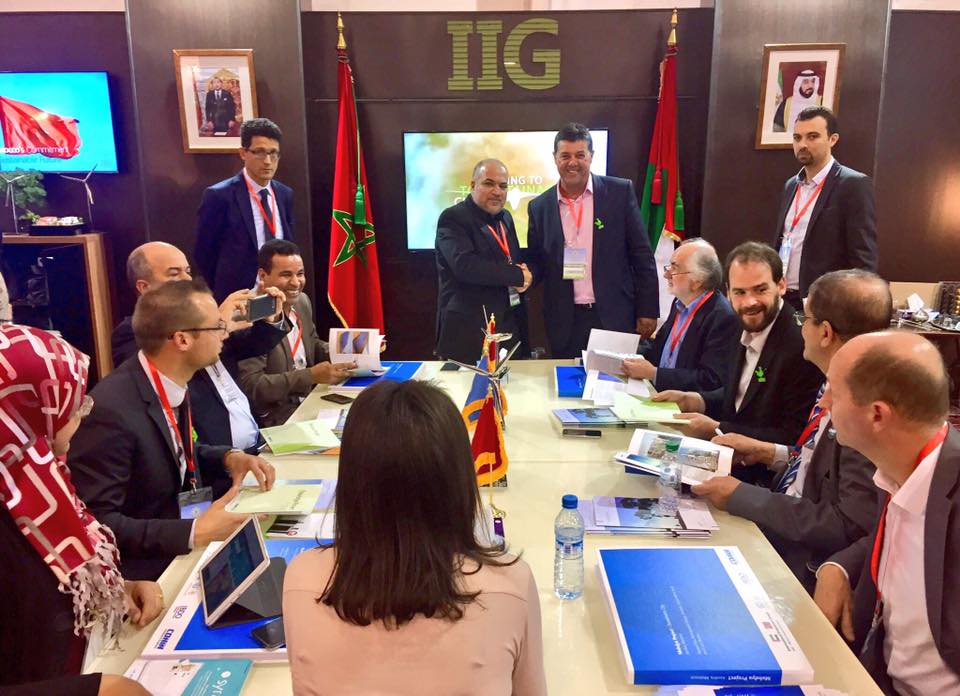 une nouvelle action concrète: rencontre des start-up's de notre délégation avec Int groupe d'investisseurs Maroco-quatari qui va aménager une des plus grosses eco-ville au Maroc près de Rabat