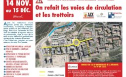 Réfection des voies de circulations et des trottoirs à la Duranne