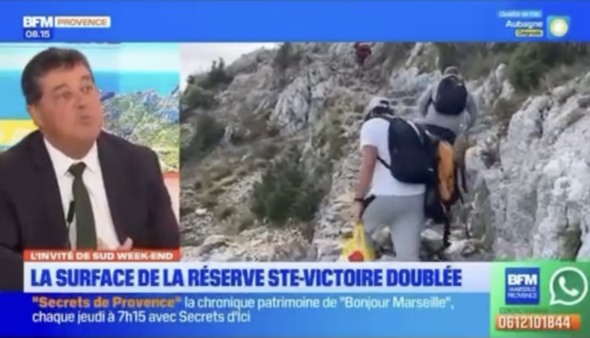 Mon interview sur BFM Marseille à propos de la Réserve Naturelle de la Sainte Victoire